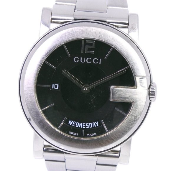 GUCCI 101M Day date G Chrono Collection Watches Stainless Steel Quartz Ana... - Picture 1 of 8